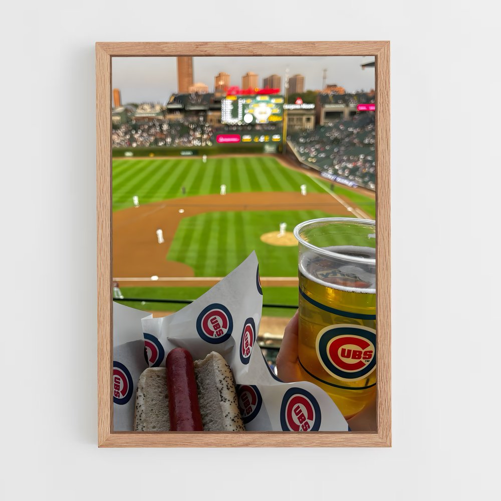 Poster Hot Dog & Beer – affiche Baseball (vue 4)